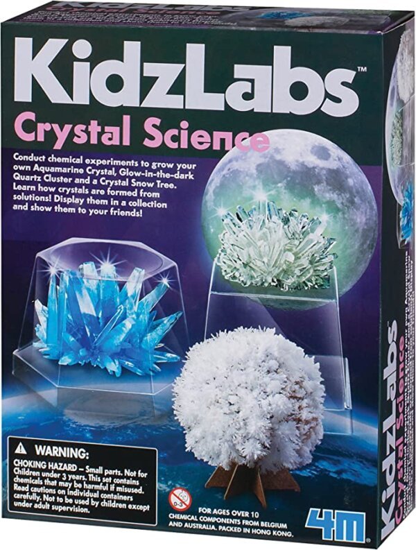 4M Activity Pack, Crystal Science Kidz Labs | Krystallvitenskap | STEM-leker | Pedagogisk gave til barn og tenåringer, jenter og gutter | 4M