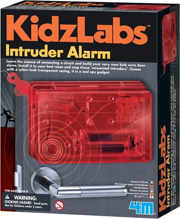 4M Innbruddsalarm Aktivitetspakke (Intruder Alarm) | Kidz Labs | STEM-leker | Pedagogisk gave til barn og tenåringer, jenter og gutter | 4M - Bilde 2