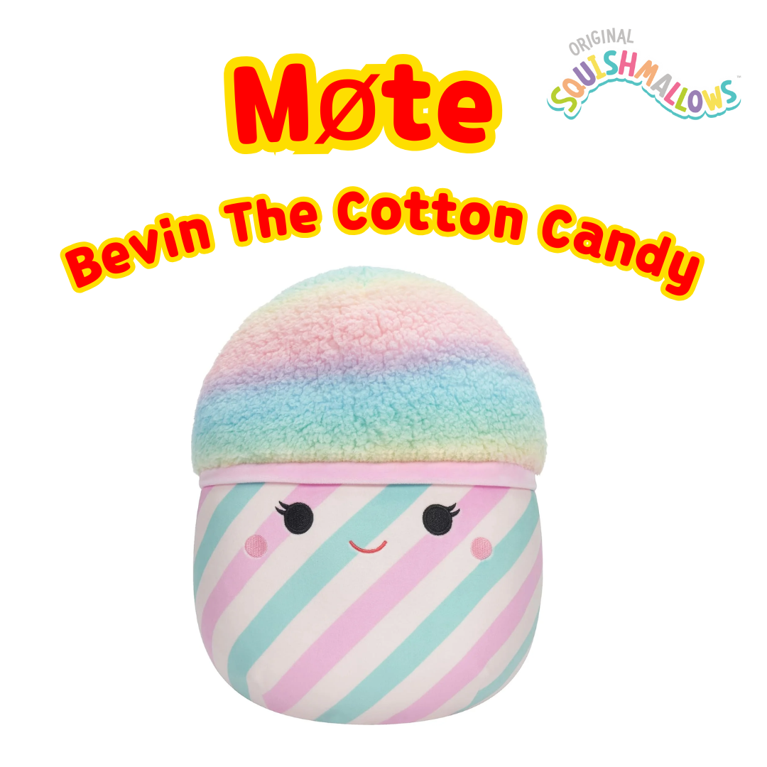 Bevin The Cotton Candy | Squishmallows Plysjleketøy 30 cm | Squishmallows Leker