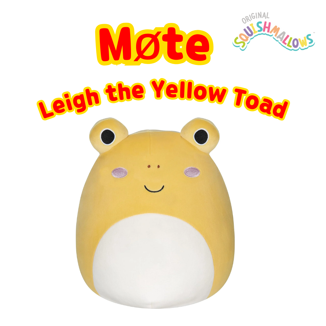 Leigh the Yellow Toad | Squishmallows Plysjleketøy 30 cm | Squishmallows Leker