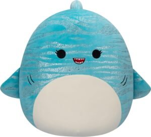 Squishmallows 30 cm (12-tommer) 10 Lamar The Blue Whale Shark | Squishmallows Plysjleketøy 30 cm | Squishmallows Leker