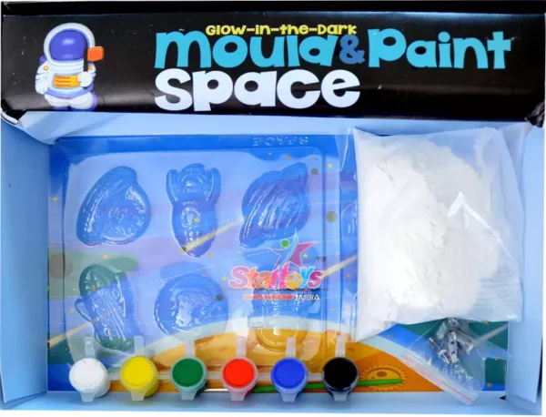 4M Glow-in-The-Dark Mould & Paint Space | Kunstleker | Kunstleker gave til barn og tenåringer, jenter og gutter - Bilde 7