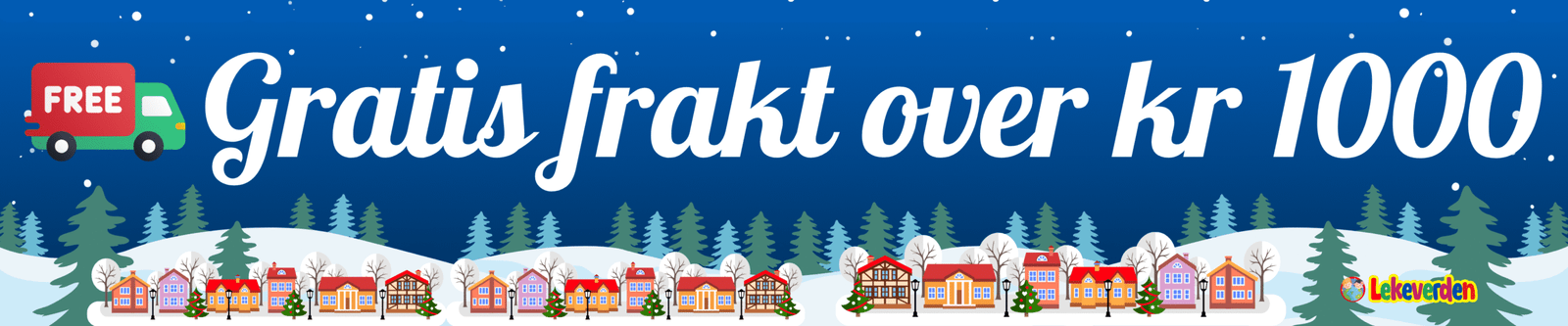 Gratis frakt over 1000 kr_lekeverden