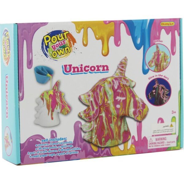Champion Pour Your Own Unicorn | Læringsaktivitetssett for kunst og håndverk | Aktivitetsleker for 3 år gamle jenter og oppover | Julegaver til jenter 3 år og oppover