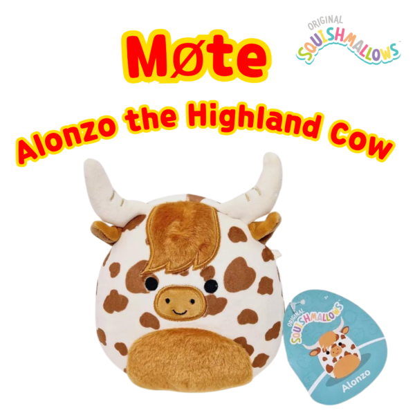 Squishmallows Alonzo the Highland Cow_1, Squishmallows 19cm