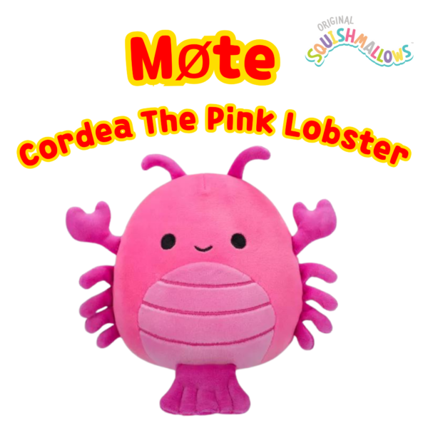 Squishmallows Cordea The Pink Lobster_1, Squishmallows 19cm