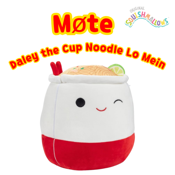 Squishmallows Daley the Cup Noodle Lo Mein_1, Squishmallows 19cm