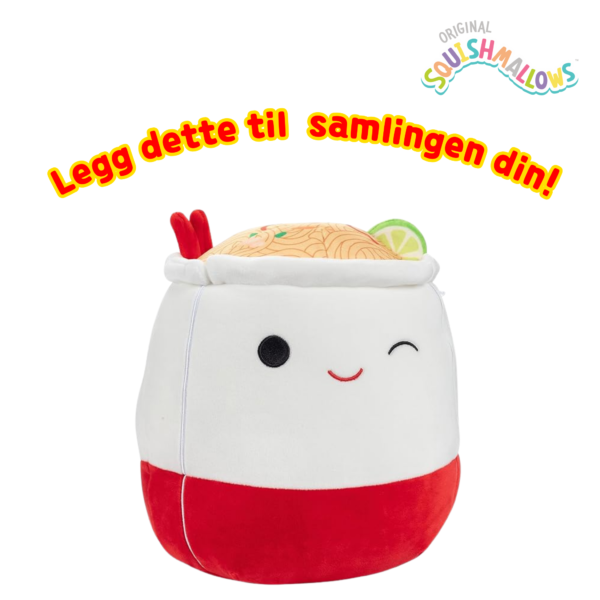 Squishmallows Daley the Cup Noodle Lo Mein_1, Squishmallows 19cm