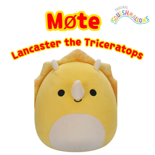 Squishmallows Lancaster the Triceratops_1,Squishmallows 19cm