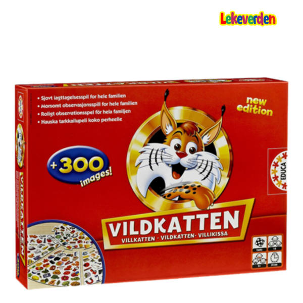 Vildkatten Classic 300, brettspill for barn og voksne, familiebrettspill, for barn, 2-4 spillere_1