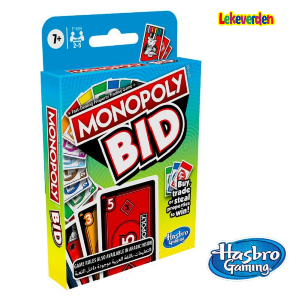 Monopoly Bid Kortspill | Brettspill, puslespill og bøker Brettspill Kort- og terningspill_1