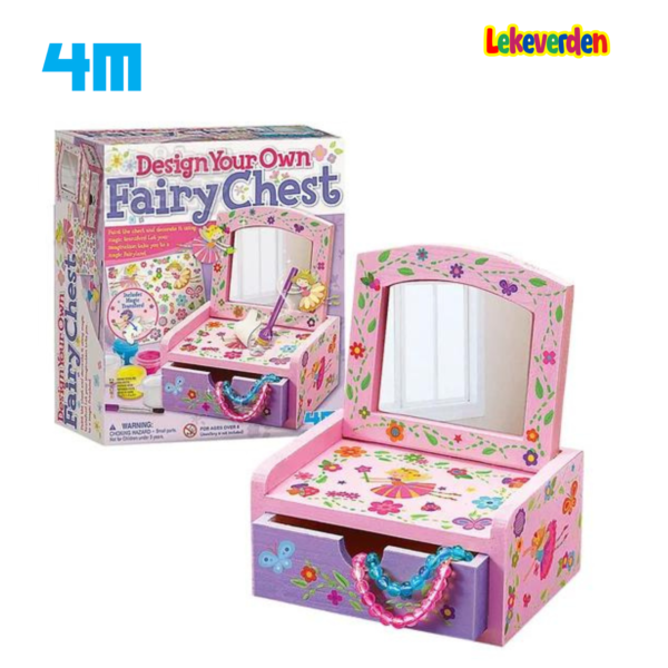 4M Fun Craft Paint/ Design Din Egen Fairy Speilkiste | Kunstleker | Kunstleker gave til barn og tenåringer, jenter og gutter_1