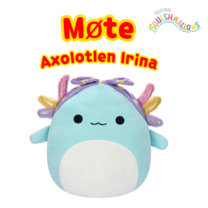 Axolotl Irina | Squishmallows 19 cm (8-tommer) | Plysj samleobjekt myk og squishy ost utstoppet dyreleke – legg til troppen din – ga til barn, jenter og gutter_1