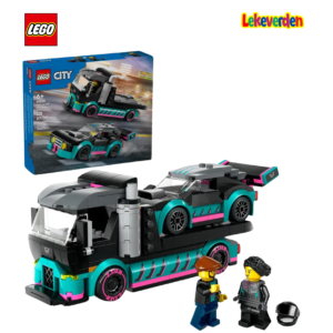LEGO City 60406, Racerbil og transporttrailer | Nye LEGO® sett og leker | Offisielle LEGO® leker | Lego byggesett for barn 6-12 år | Samlegaveide for barn 6-12 år | Flerfarget_1