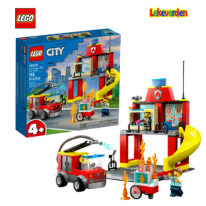 LEGO City 60375, Brannstasjon og brannbil | Nye LEGO® sett og leker | Offisielle LEGO® leker | Lego byggesett for barn 5-12 år | Samlegaveide for barn 5-12 år | Flerfarget_1