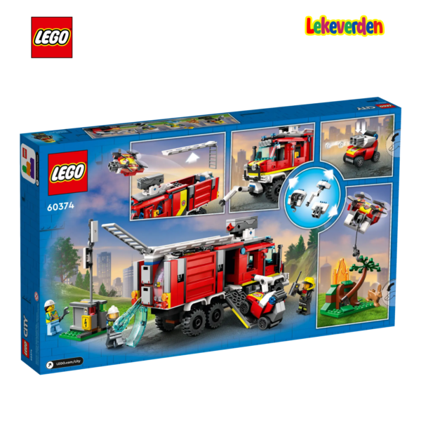 LEGO City 60374, Brannvesenets kommandobil | Nye LEGO® sett og leker | Offisielle LEGO® leker | Lego byggesett for barn 6-12 år | Samlegaveide for barn 6-12 år | Flerfarget_13