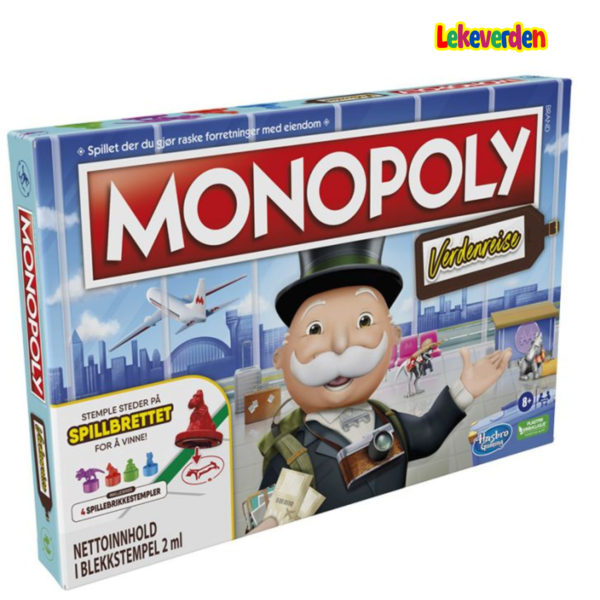 Monopoly verdenreise (norsk)_Monopoly Builder brettspill for barn og voksne, strategispill, familiebrettspill, for barn 8 og oppover, 2-4 spillere_1