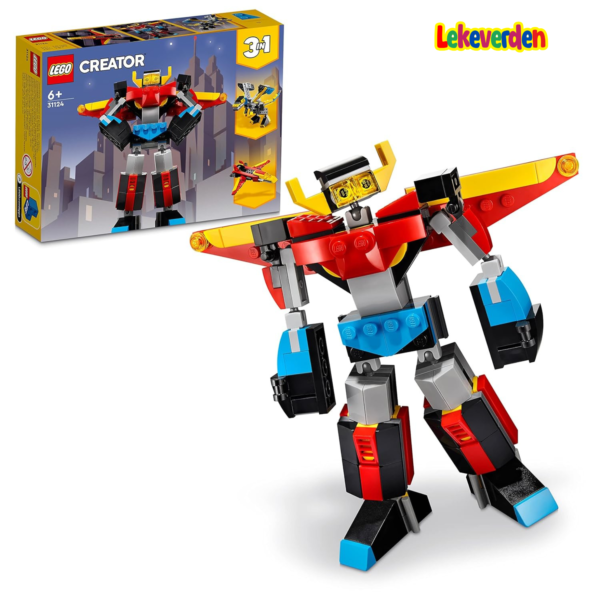 lego-creator-3in1-super-robot-31124-byggesett-159-stk-lego-byggesett-for-5-ar