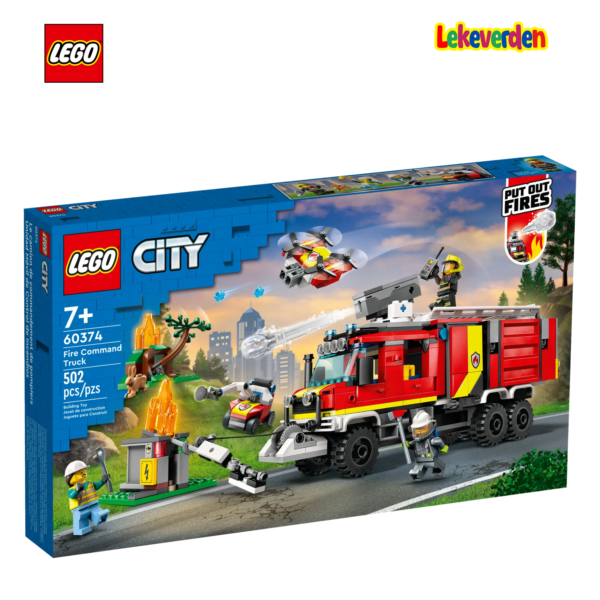 LEGO City 60374, Brannvesenets kommandobil | Nye LEGO® sett og leker | Offisielle LEGO® leker | Lego byggesett for barn 6-12 år | Samlegaveide for barn 6-12 år | Flerfarget_2