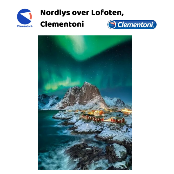 Puslespill 1000 brikker – Nordlys over Lofoten, Clementoni | Puslespill for barn | Brettspill for barn | Julegaveide til barn_2