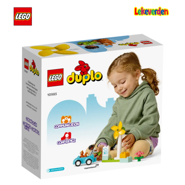 Lego Duplo 10985 Vindmoelle og Elbil 10985 (16 stykker)_Beste julegave til 2 år gamle jenter_2