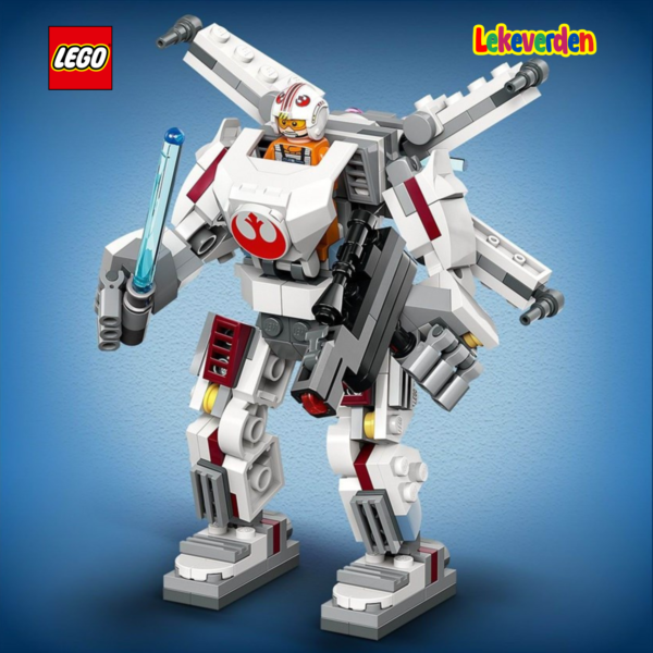 LEGO Star Wars Luke Skywalker X-Wing-robot 75390| Nye LEGO® sett og leker | Offisielle LEGO® leker | Lego byggesett for barn 5-12 år | Samlegaveide for barn 5-12 år_3