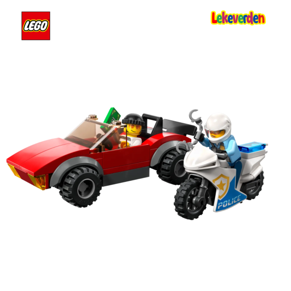 LEGO City 60392, Politimotorsykkel på biljakt | Nye LEGO® sett og leker | Offisielle LEGO® leker | Lego byggesett for barn 5-12 år | Samlegaveide for barn 5-12 år | Flerfarget_3