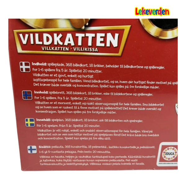 Vildkatten Classic 300, brettspill for barn og voksne, familiebrettspill, for barn, 2-4 spillere_4