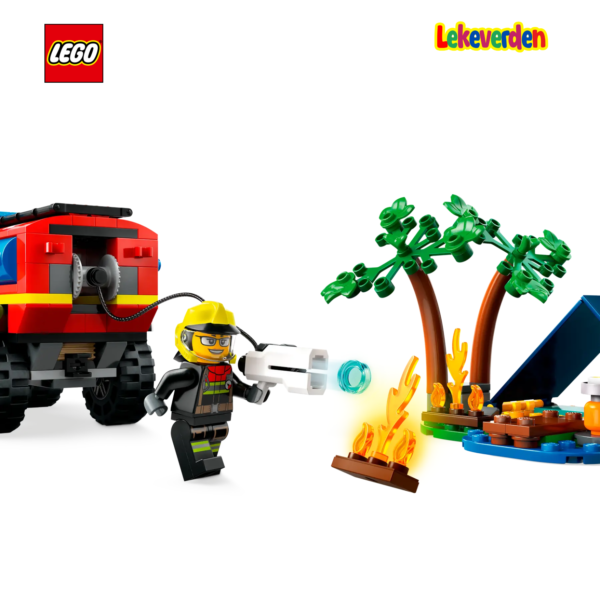 LEGO City 60412, Firehjulsdrevet brannbil med redningsbåt | Nye LEGO® sett og leker | Offisielle LEGO® leker | Lego byggesett for barn 5-12 år | Samlegaveide for barn 5-12 år | Flerfarge_4