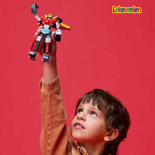 lego-creator-3in1-super-robot-31124-byggesett-159-stk-lego-byggesett-for-5-ar