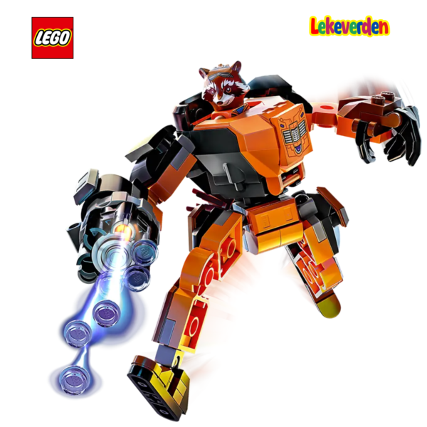 LEGO Marvel Super Heroes Rockets robotdrakt 76243 | Nye LEGO® sett og leker | Offisielle LEGO® leker | Lego byggesett for barn 5-12 år | Samlegaveide for barn 5-12 år_5