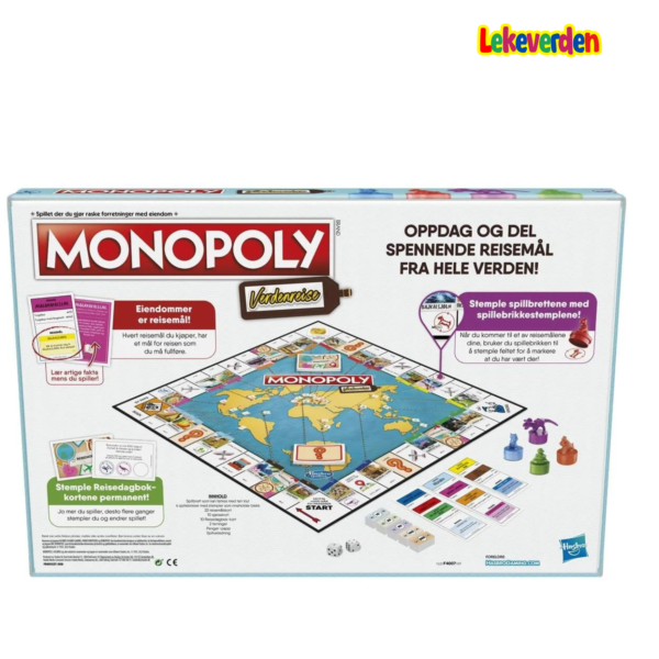 Monopoly verdenreise (norsk)_Monopoly Builder brettspill for barn og voksne, strategispill, familiebrettspill, for barn 8 og oppover, 2-4 spillere_6