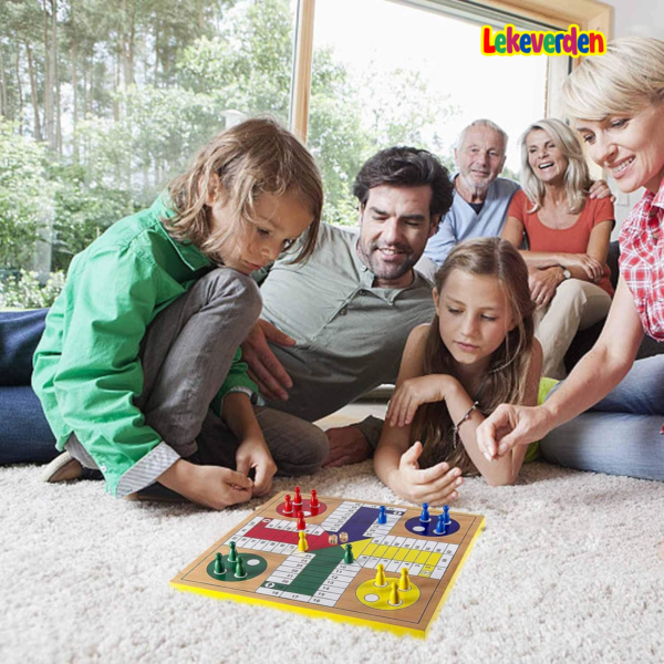 Ludo | brettspill for barn og voksne, familiebrettspill, for barn 8 og oppover, 2-4 spillere, Damm Egmont_6