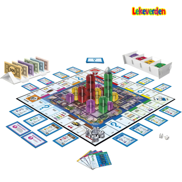 Monopoly builder (norsk)_Monopoly Builder brettspill for barn og voksne, strategispill, familiebrettspill, for barn 8 og oppover, 2-4 spillere_7