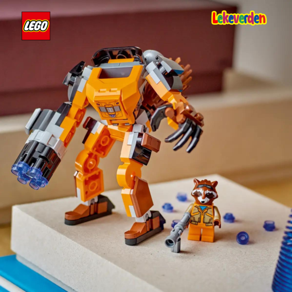 LEGO Marvel Super Heroes Rockets robotdrakt 76243 | Nye LEGO® sett og leker | Offisielle LEGO® leker | Lego byggesett for barn 5-12 år | Samlegaveide for barn 5-12 år_8