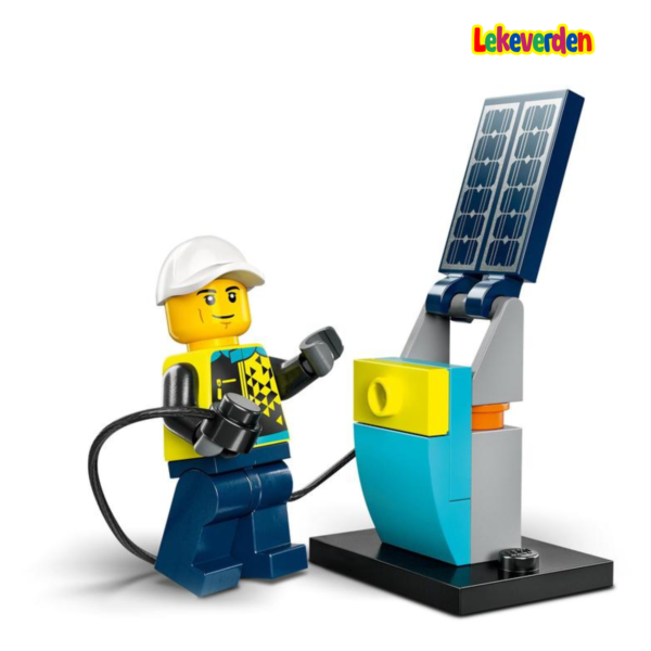 LEGO City elektrisk sportsbil 60383 | Byggelekesett (95 stk) | Byggesett for elektrisk sportsbil for 5+ | Flerfarget