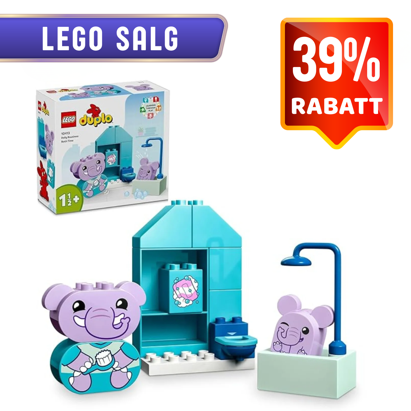 LEGO 10413 Mine første daglige rutiner: Bath Time | LEGO Duplo 10413