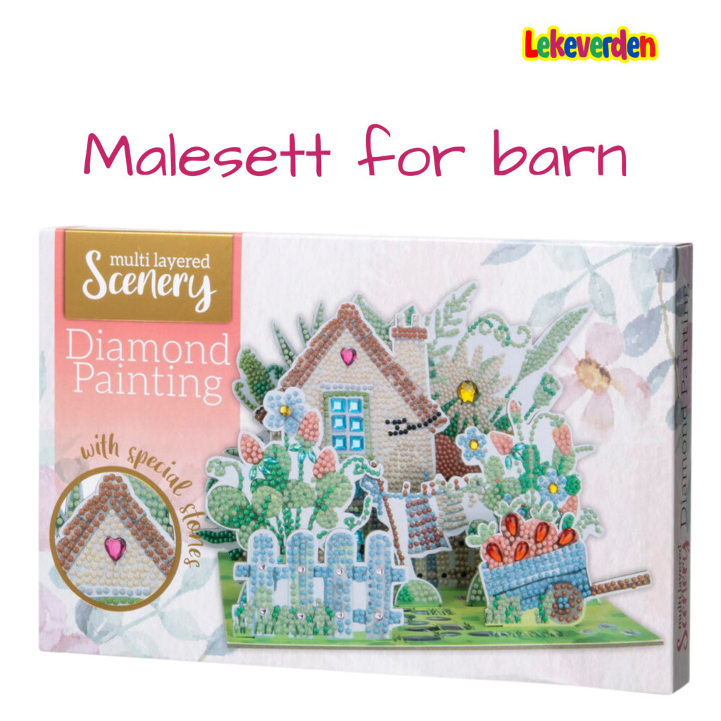 Kunstleker for barn 1 Diamantmalesett senery | Kunstleker | Kunstleker gave til barn og tenåringer, jenter og gutter | julegave til barn