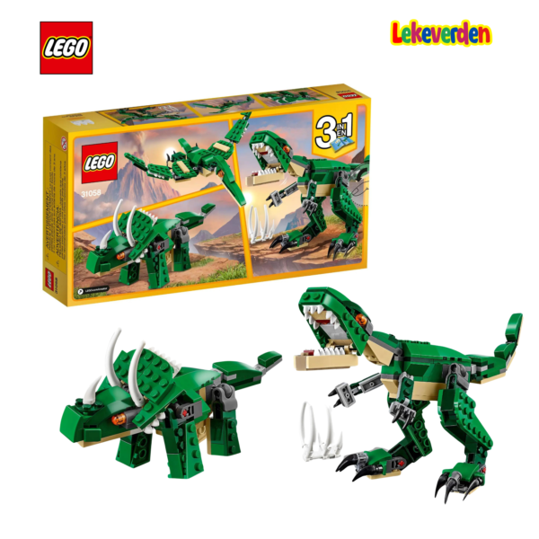 Lego creator 31058 grønn dinosaur | nye lego® sett og leker | offisielle lego®-leker | lego byggesett for barn 5-12 år | julegaver til barn 5-12 år | flerfarget_1