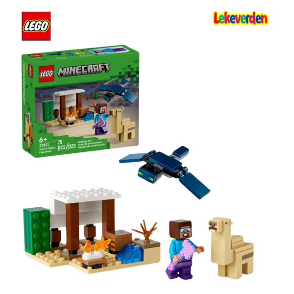 Lego minecraft 21251 steve's desert expedition | nye lego® sett og leker | offisielle lego®-leker | lego byggesett for barn 5-12 år | julegaver til barn 5-12 år | flerfarget_1