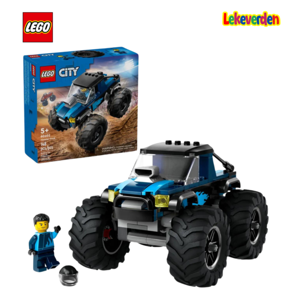 Lego city 60402 blå monstertruck | nye lego® sett og leker | offisielle lego®-leker | lego byggesett for barn 5-12 år | julegaver til barn 5-12 år | flerfarge1
