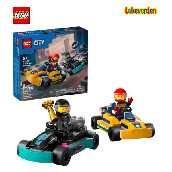 Lego city 60400 gokart og racerfører | nye lego® sett og leker | offisielle lego®-leker | lego byggesett for barn 5-12 år | julegaver til barn 5-12 år | flerfarget_1