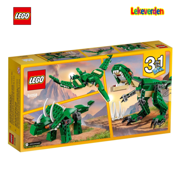 Lego creator 31058 grønn dinosaur | nye lego® sett og leker | offisielle lego®-leker | lego byggesett for barn 5-12 år | julegaver til barn 5-12 år | flerfarget_2