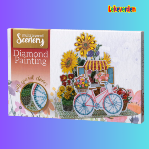 Diamantmalesett med motiv senery for kreativ kunstlek for barn og tenåringer