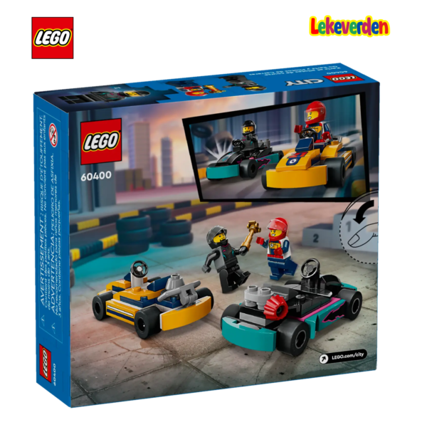 Lego city 60400 gokart og racerfører | nye lego® sett og leker | offisielle lego®-leker | lego byggesett for barn 5-12 år | julegaver til barn 5-12 år | flerfarget_2