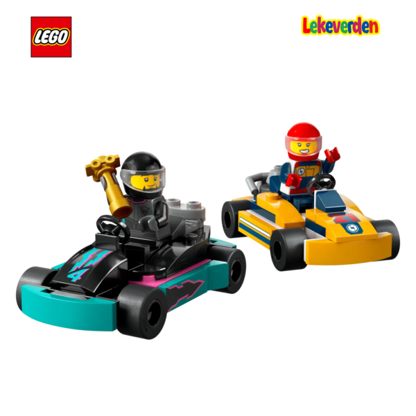 Lego city 60400 gokart og racerfører | nye lego® sett og leker | offisielle lego®-leker | lego byggesett for barn 5-12 år | julegaver til barn 5-12 år | flerfarget_3