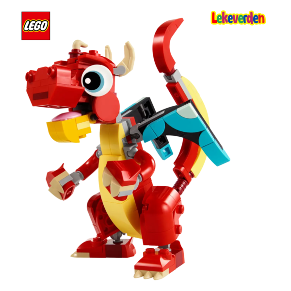 Lego creator 31145 rød drage | nye lego® sett og leker | offisielle lego®-leker | lego byggesett for barn 5-12 år | julegaver til barn 5-12 år | flerfarget_4