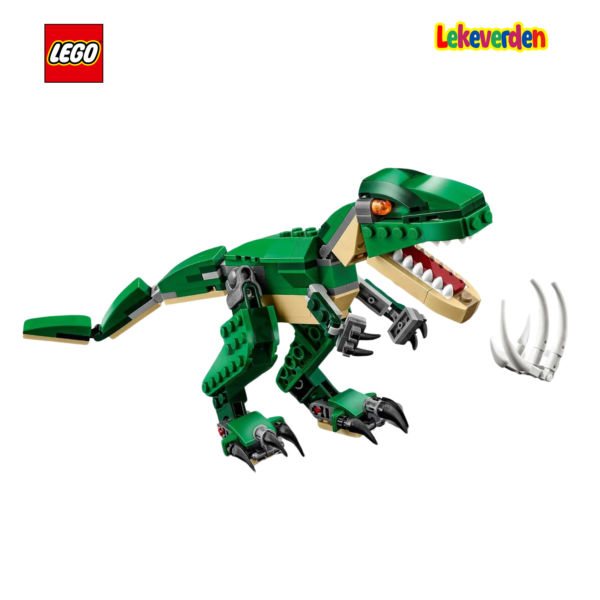 Lego creator 31058 grønn dinosaur | nye lego® sett og leker | offisielle lego®-leker | lego byggesett for barn 5-12 år | julegaver til barn 5-12 år | flerfarget_5