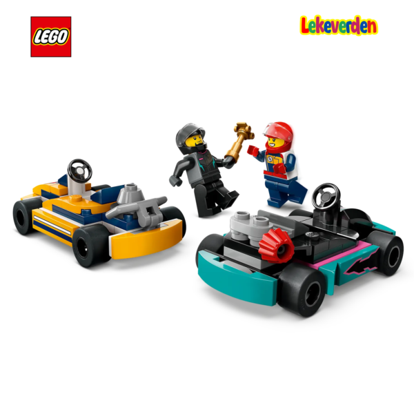 Lego city 60400 gokart og racerfører | nye lego® sett og leker | offisielle lego®-leker | lego byggesett for barn 5-12 år | julegaver til barn 5-12 år | flerfarget_5