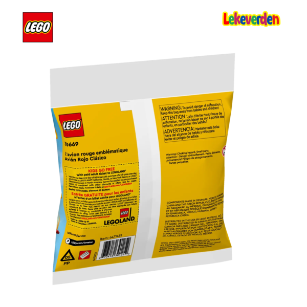 Lego 30669 ikonisk rødt flue | nye lego® sett og leker | offisielle lego®-leker | lego byggesett for barn 5-12 år | julegaver til barn 5-12 år | flerfarget_6